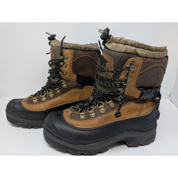 Sorel Conquest Waterproof Winter Men\'s Boots Size 7 Thermolite Brown Leather main image 5